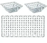 SERVIERPLATTEN Bossa Nova transparent 3-tlg.