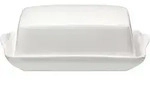 BUTTERDOSE Bianco wei&szlig; 18 x 14 x 7 cm