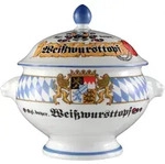 L&Ouml;WENKOPFTERRINE MIT DECKEL Compact Bayern bunt 2,1 l