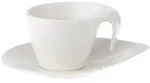 ESPRESSOTASSE MIT UNTERTASSE Flow wei&szlig; 100 ml
