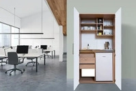 Respekta Minik&uuml;che Wei&szlig; m. Sp&uuml;le Koch feld K&uuml;hlschrank B: ca. 100 cm