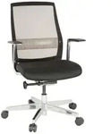 Drehstuhl Fountaine Pro Schwarz/Silberfarben