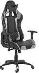 GAMINGSTUHL Kunstleder Schwarz/Silber Knight