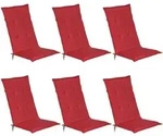 HOCHLEHNERAUFLAGE Loft HL 120/50/6 Rot 6tlg