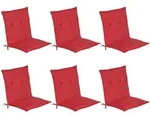 NIEDERLEHNERAUFLAGE Loft NL 100/50/6cm Rot 6tlg