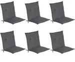 NIEDERLEHNERAUFLAGE Loft NL 100/50/6cm Graphitgrau 6tlg