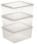 Aufbewahrungsboxen-Set Beate ca. 18l 3er-Set