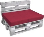PALETTENKISSEN Eco Elements Sitz 120/80/15 cm Rot