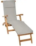 DECKCHAIRAUFLAGE Loftlux DC 175/45/5 cm Hellgrau