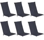 HOCHLEHNERAUFLAGE Loft HL 120/50/6 Dunkelblau 6tlg