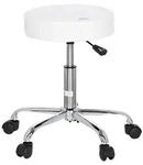 B&uuml;rohocker Operator II Chromfarben/Wei&szlig;