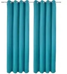 VORHANG Amelie BO mit &Ouml;se 140x245cm T&uuml;rkis (2tlg)