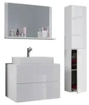 Badezimmer Lendas 4-tlg. ca. 94 cm Wei&szlig;