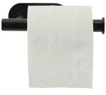 Toilettenpapierhalter aus Metall in Schwarz