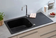Respekta Granitsp&uuml;le Orlando ca. 100x22,5x50 cm Schwarz