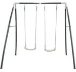 Schaukel Double Swing in Wei&szlig;/Anthrazit