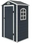 GER&Auml;TEHAUS Gartenhaus mit Fenster Pultdach Outdoor Metall Grau