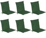 NIEDERLEHNERAUFLAGE Loft NL 100/50/6cm Dunkelgr&uuml;n 6tlg