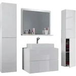 Badezimmer Lendas 5-tlg. ca. 147 cm Wei&szlig;