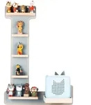 Kinderregal Boarti Grau