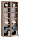 CD-Regal Milano in Eichefarbe, B: 42 cm
