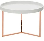 Couchtisch &Oslash; ca. 58,5 cm Wei&szlig;