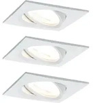 LED-Deckenleuchte Nova in Wei&szlig;/Alufarben max. 6,5 W Deckenlampe