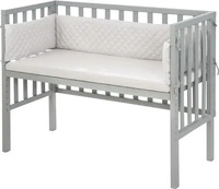 BEISTELLBETT roba Style grau 2in1 Set 90 x 45 cm