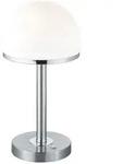 LED-Tischleuchte Berlin in Wei&szlig;/Nickel max. 1x4 Watt