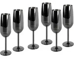Gl&auml;serset Echtwerk Sektgl&auml;ser Schwarz ca. 250ml 6-teilig
