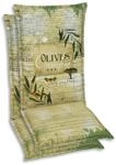 Sesselauflagenset Olive Hellgr&uuml;n, 2-teilig
