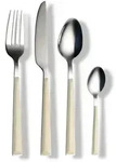 Besteckset Basic Creme/Silber 16-teilig