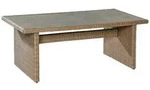 Gartentisch Metall/Kunststoff/ Glas L: 200 cm