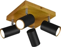 Trio Leuchten Strahler Spot Maley Schwarz max. 35 Watt