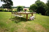 Gartengarnitur 7-tlg. Holz/Metall/Textil