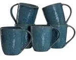 KAFFEEBECHER Matera blau 430 ml 6er Set