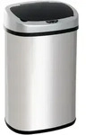 AUTOMATIK M&uuml;lleimer Abfalleimer mit Infrarotsensor K&uuml;che Silber 58L / 48L