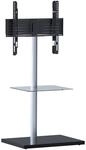 TV-Rack Nalano Klar/Silberfarben