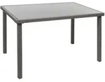 POLY-RATTAN TISCH rechteck Grau