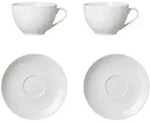 CAPPUCINOSET Bianco wei&szlig; 4er Set