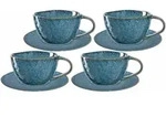 CAPPUCCINOTASSEN Matera Blau 180 ml 4-tlg.