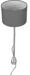 Wandleuchte Hotel in Grau/Nickel max. 3,1 Watt Wandlampe