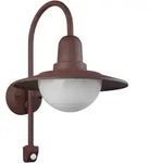 Au&szlig;enwandleuchte Norman Wei&szlig;/Rostfarben max. 40 Watt Wandlampe