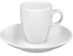 ESPRESSOTASSE MIT UNTERTASSE VIP. wei&szlig; 90 ml