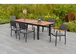 Gartentisch Paxos Graphit/ Naturfarben