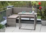 Gartenset inkl. Sitzkissen Naturfarben