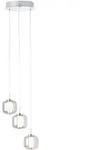 LED-H&auml;ngeleuchte Rafa Chromfarben/Grau max. 18 Watt