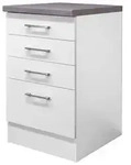 Schubkastenunterschrank Wei&szlig;