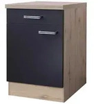 K&uuml;chenunterschrank Anthrazit/Eiche