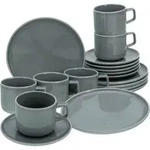 Kaffeeservice Chef Collection Grau, 18-teilig